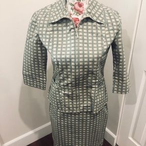 Vintage French Designer Guy Laroche 1970s-1980s Skirt Set